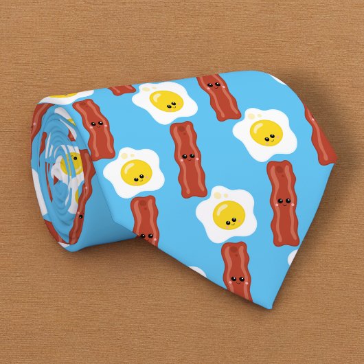 ベーコンとエッグのおもしろいBFF ネクタイ