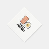 ベーコンとエッグの最高の友達 スタンダードカクテルナプキン (角)