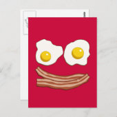 ベーコンとエッグポストカード ポストカード (正面/裏面)