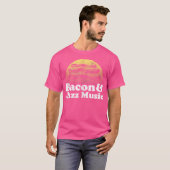 ベーコンとジャズ音楽 Tシャツ (正面フル)