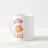 ベーコンとパンケーキ コーヒーマグカップ (正面左)