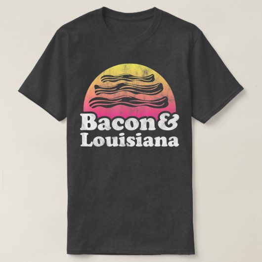 ベーコンとルイジアナ Tシャツ (デザイン正面)