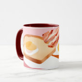 ベーコンと卵とトースト マグカップ (正面左)