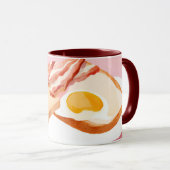 ベーコンと卵とトースト マグカップ (正面右)