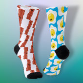 ベーコンと卵のおもしろいの不一致 ソックス