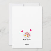 ベーコンと卵の愛 それは卵にワクワクする!バレンタイン シーズンカード (裏面)