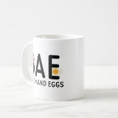 ベーコンと卵 コーヒーマグカップ (正面左)