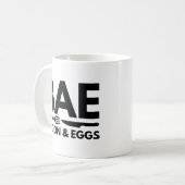 ベーコンと卵 コーヒーマグカップ (正面左)