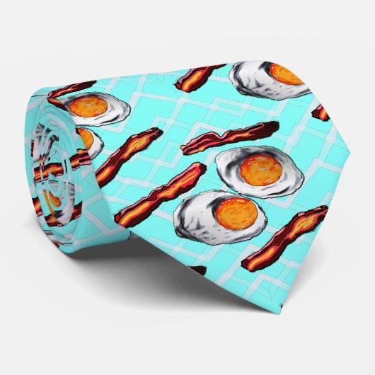 ベーコンと卵 ネクタイ (ロール)