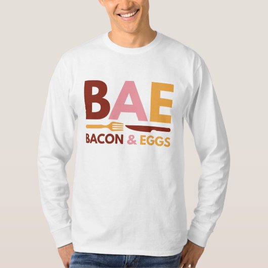 ベーコンと卵 Tシャツ (正面)