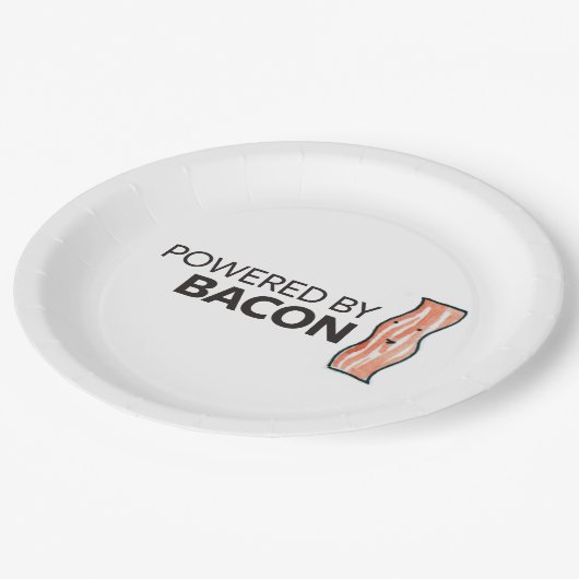 ベーコンによって動力を与えられる ペーパープレート (アングル)
