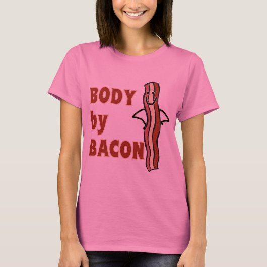 ベーコンによるベーコンのユーモアの体 Tシャツ (正面)