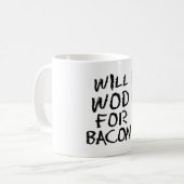 ベーコンののためのWOD"マグ コーヒーマグカップ (正面左)