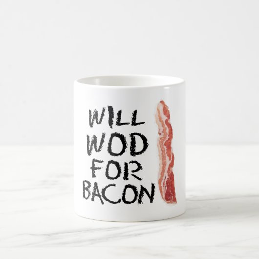 ベーコンののためのWOD"マグ コーヒーマグカップ (中央)