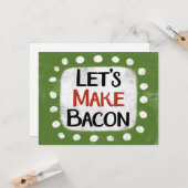 ベーコンのグリーティングカードを作ろう カード (正面/裏面インサイチュ)