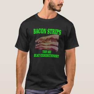 ベーコンのストリップ Tシャツ