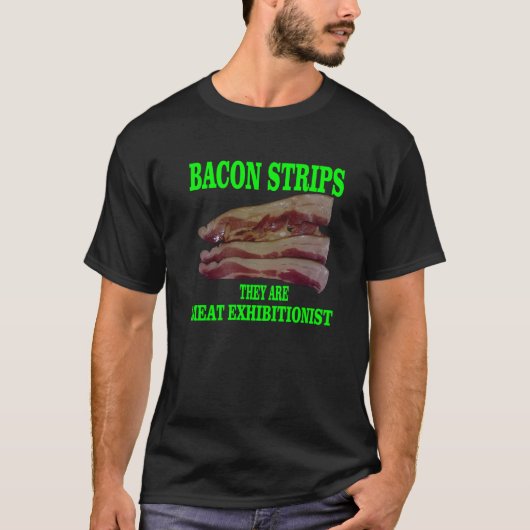 ベーコンのストリップ Tシャツ (正面)
