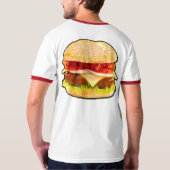 ベーコンのチーズバーガー Tシャツ (裏面)