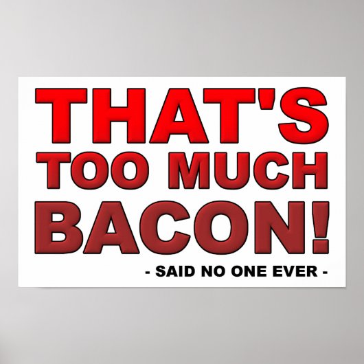 ベーコンのポスターおもしろいが多い ポスター (正面)