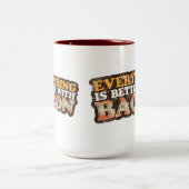 ベーコンのマグによってよくして下さい ツートーンマグカップ (中央)