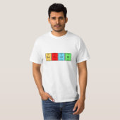 ベーコンの周期表の要素のTシャツ Tシャツ (正面フル)