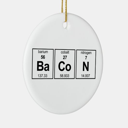 ベーコンの周期表 セラミックオーナメント (右)