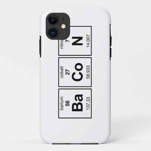 ベーコンの周期表 Case-Mate iPhoneケース (裏面)