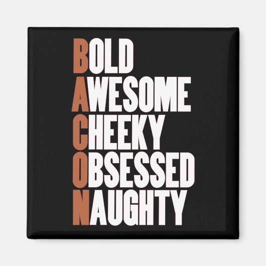 ベーコンの姿勢 マグネット (正面)