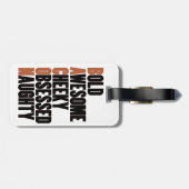 ベーコンの姿勢 ラゲッジタグ (裏面横)