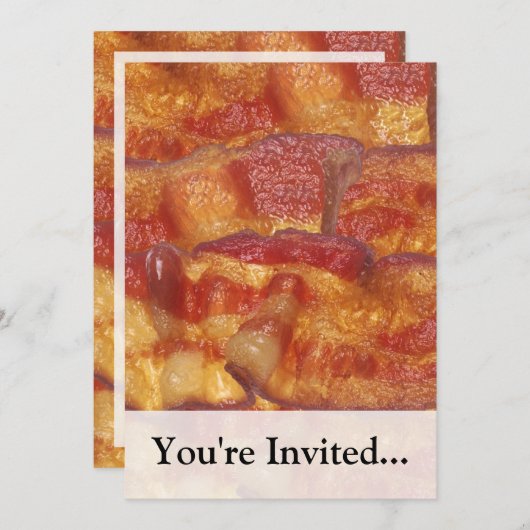 ベーコンの帯 招待状 (正面/裏面)