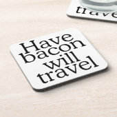 ベーコンの意志を伝える コースター (左側)