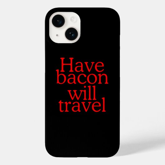 ベーコンの意志を伝える Case-Mate iPhoneケース (裏面)