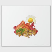 ベーコンの朝食のための私のケチャップによって行くSquatchin ラッピングペーパー (フラット)