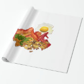 ベーコンの朝食のための私のケチャップによって行くSquatchin ラッピングペーパー (アンロールド)