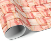 ベーコンの格子包装紙 ラッピングペーパー (ロールコーナー)