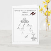 ベーコンの流れ表 – その食べベーコンは?カード カード (黄色い花)