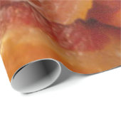 ベーコンの熱いじゅーじゅーいっているストリップ ラッピングペーパー (ロールコーナー)