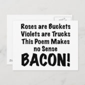 ベーコンの詩 ポストカード (正面/裏面)