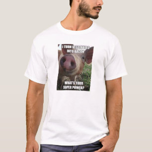 ベーコンの軍事大国 Tシャツ