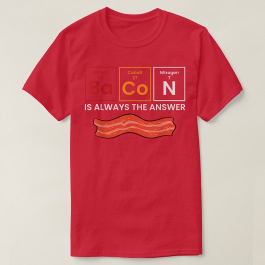 ベーコンはいつもラブベーコンだ Tシャツ (デザイン正面)