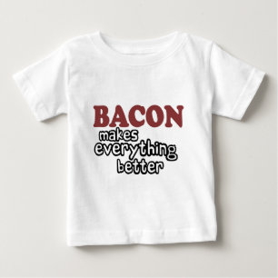 ベーコンはすべてをよりよくさせます ベビーTシャツ