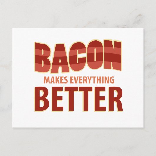 ベーコンは万事好転する ポストカード (正面)