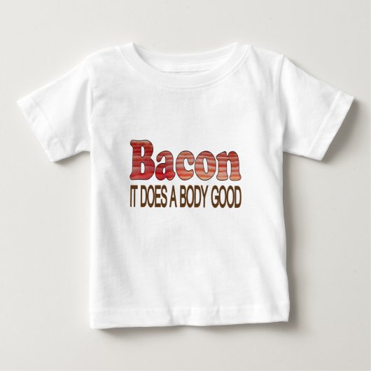 ベーコンは体に良い ベビーTシャツ (正面)