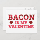 ベーコンは私のバレンタイン シーズンポストカード (正面/裏面)