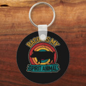 ベーコンは私の精神の動物ベーコンの恋人グリルである キーホルダー (正面)