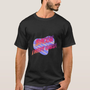 ベーコンは肉菓子おもしろい Tシャツ