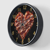 ベーコンは行くなおもしろいい 壁時計 (傾斜)