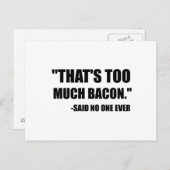 ベーコンは言い過ぎた ポストカード (正面/裏面)