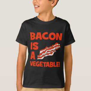 ベーコンは野菜です Tシャツ