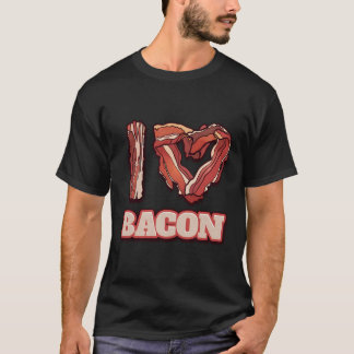 ベーコンをテーマにした言葉アメリカおもしろいの食事の贈り物が大好き Tシャツ